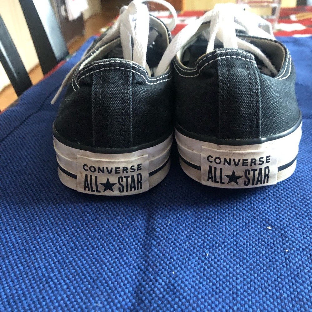Converse low cut black  Lace-Up Sneakers - Picture 4 of 8
